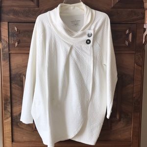 Soft waffle weave  jacket,